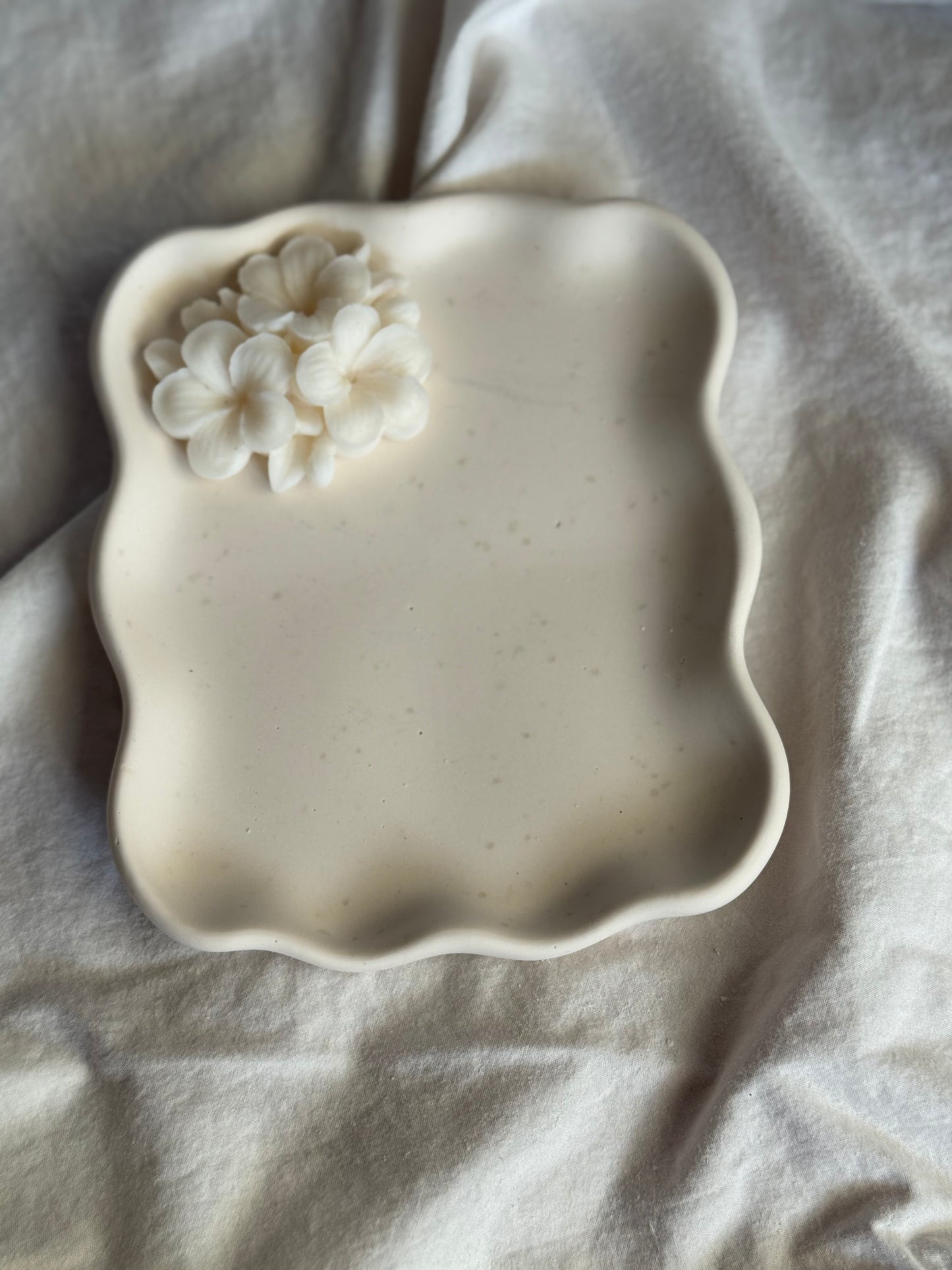 Soft Curve Jesmonite Tray