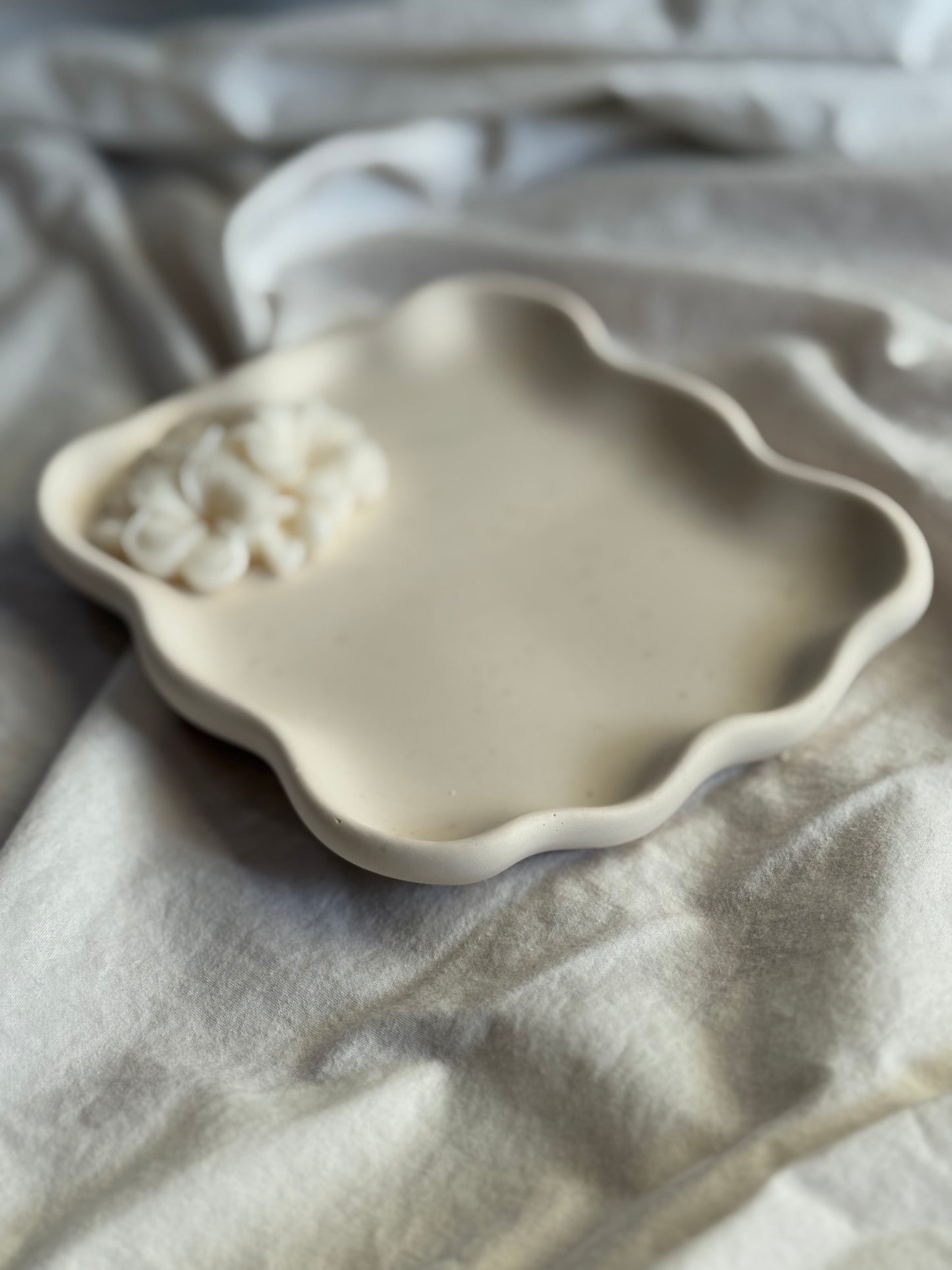 Soft Curve Jesmonite Tray